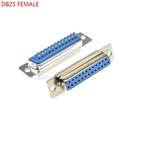 5pcs Db25 Female Pcb Mount Serial Port Connector Solder Type D Sub Connectors 25pin Socket 25p