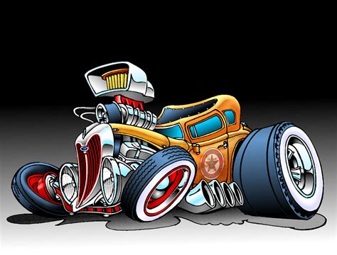 Hot Rod Cartoons My Favorite Things Pinterest Cars Toons