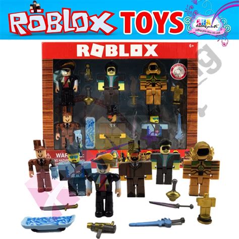 Roblox Toys Figures Blocks Action 6pcs Set Mini Figure 7cm Pvc Suite Toys Anime Model Cake