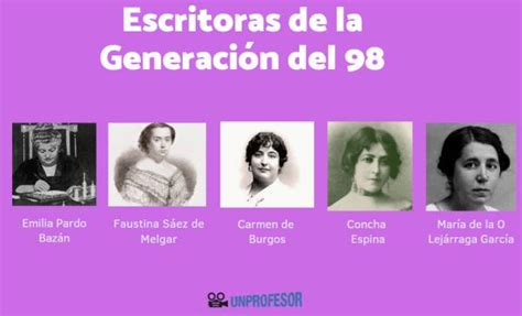 Mujeres Escritoras De La Generación Del 98 Resumen Lista