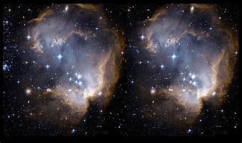 Bridge Between The Stars Ngc 602 Hubble Visualization By Jukka
