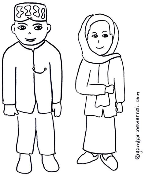Mewarnai Gambar Baju Adat Untuk Anak Tk Kartun Imagesee