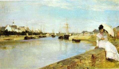 The Harbor At Lorient 1869 Berthe Morisot