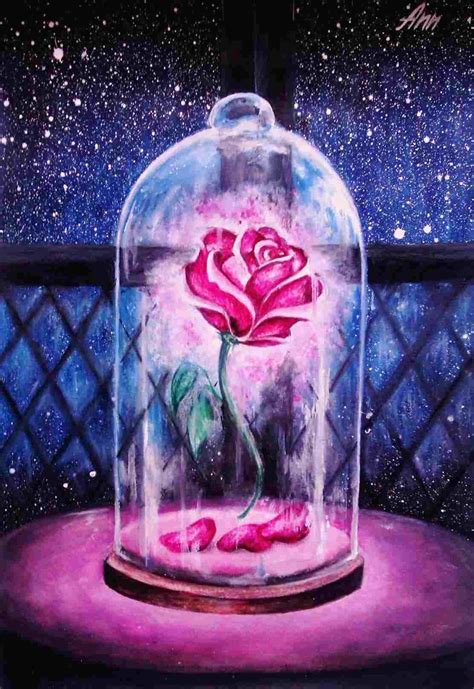 Beauty And The Beast Rose Drawing At Explore