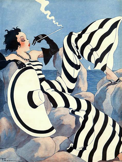 1933 French Art Deco Fashion Art Mixed Media By Vintage Lavoie Pixels