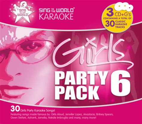 sing to the world karaoke girls party pack 6 3 cd g discs 30 tracks ebay