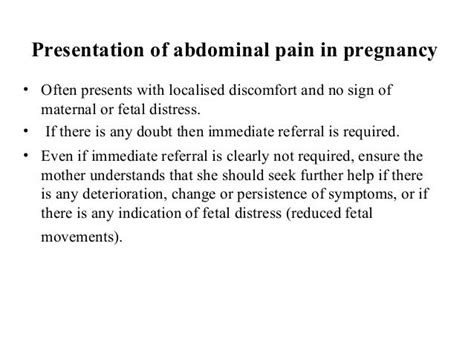 Abdominal Pain Duringpregnancy