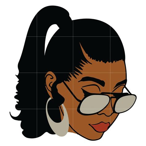 Download Black Woman with glasses svg, Afro Woman Svg, African ...