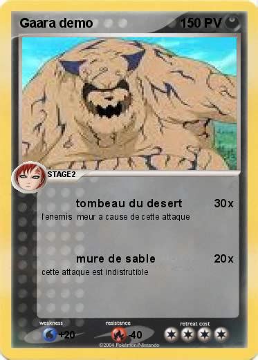 Pokémon Gaara Demo Tombeau Du Desert Ma Carte Pokémon