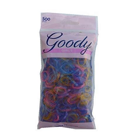 Goody Ouchless Latex Elastics Polybands Assorted Colors 500 Count For