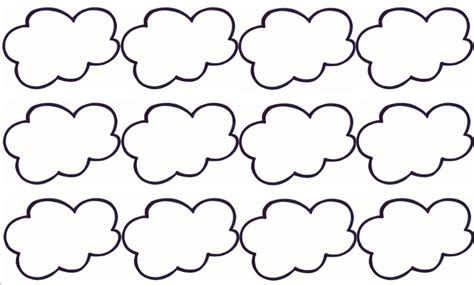 Cloud template is a digital version of the real cloud in the sky. 6 Best Images of Cloud Template Printable - Cloud Cut Out ...