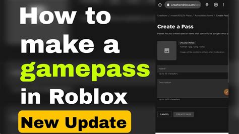How To Make Gamepass On Roblox Mobile After New Update 2023 Plsdonate