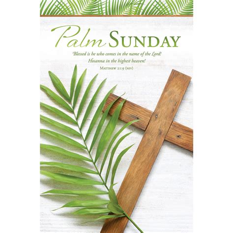 11 Bulletin Palm Sunday Blessed Is He Who Comes Matt 219 Niv