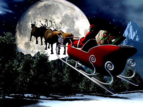 3d Animated Christmas Wallpapers Santa Sledge Photos Of 3d Animated