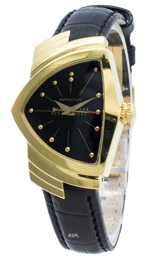 Hamilton ventura quartz black dial asymmetric watch h24101731. Hamilton Ventura H24101731 Reloj de cuarzo para mujer ...