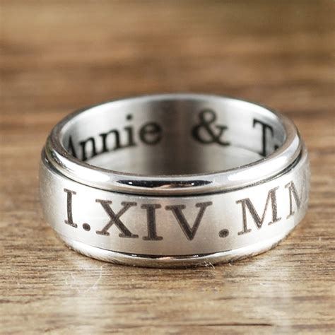 Personalized Engraved Rings Engraved Rings For Men Etsy
