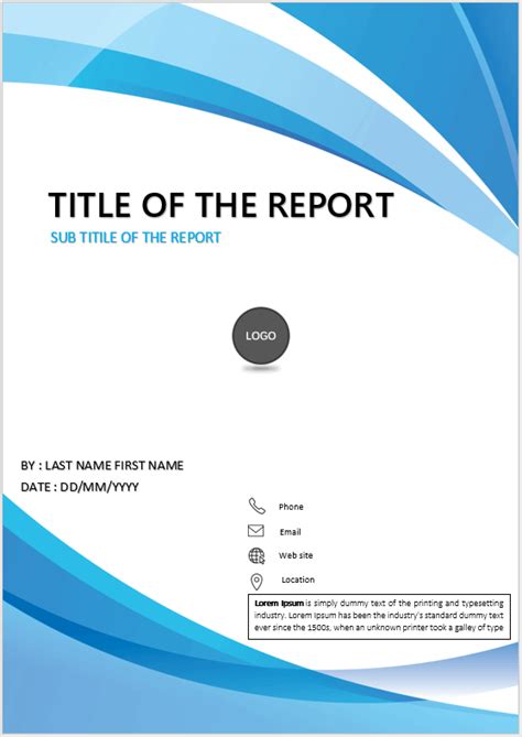 Professional researchers should specify the department and institution where they conducted their research. Title Page | Blue & White cover page design | COVER PAGES