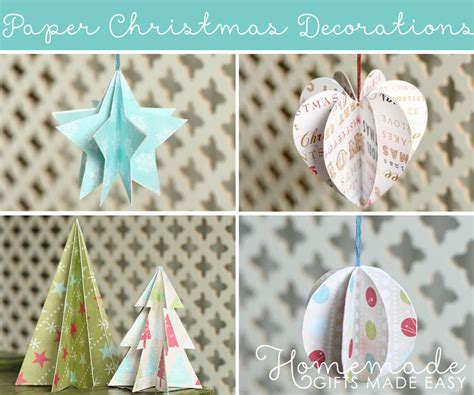 Paper Christmas Decorations