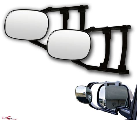 2 X Clip On Truck Suv Van Rv Trailer Towing Side Mirror Extender Extension Ebay