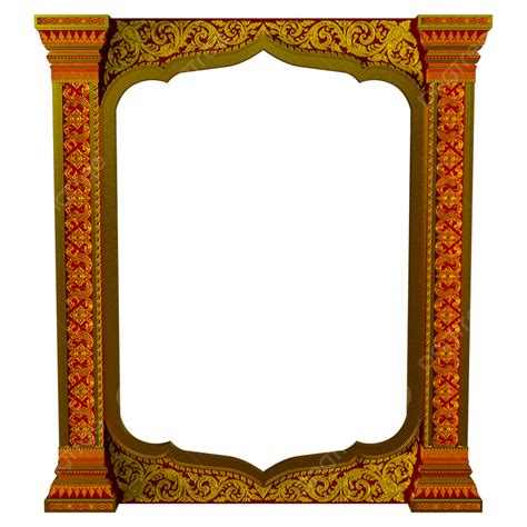 Kbach Khmer Frame Border Png Transparent Images Free