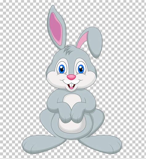 Cartoon easter bunny carrying colorful eggs. Easter Bunny Rabbit Cartoon Illustration PNG, Clipart ...