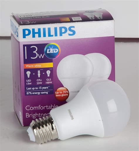 Philips Led Bulb 13 100w E27 Warm White 2 Pack Amazonae