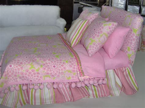 1973 vintage barbie doll townhouse pink replace part bed bedroom furniture house. Custom Barbie Furniture