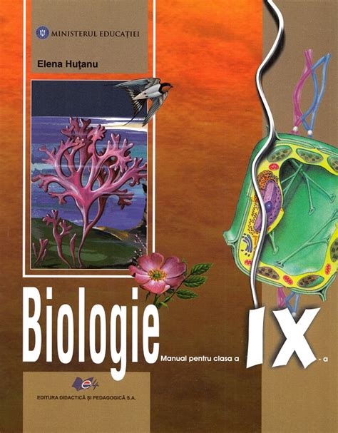 Biologie Clasa 9 Manual Elena Hutanu 9786063117398 Libris