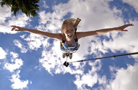 You jump (perhaps in one of the ways described above) and then rebound several times giving you about 2 to 4 great feelings of weightlessness. Bungee Jumping Duisburg Dusseldorf North Rhine Westphalia ...