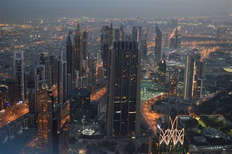 Dubai Skyscrapers Dawn Taken From The Burj Khalifa They Flickr
