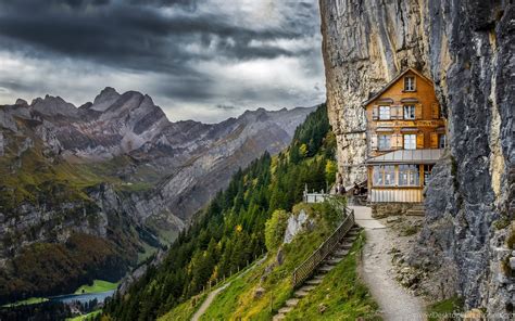 Boarding House In Swiss Alps Wallpapers Desktop Background