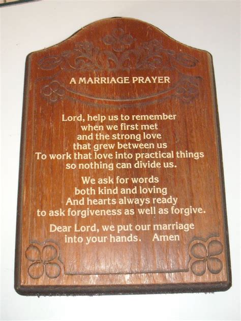 Marriage Prayer Plaque Wedding T By Lasosantiques On Etsy