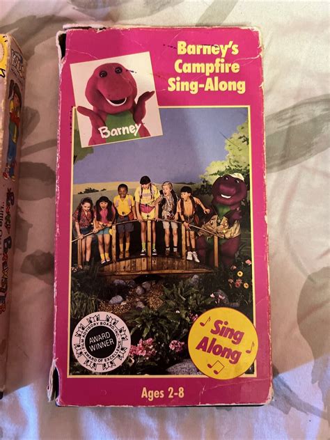 Barney Barneys Campfire Sing Along Vhs Very Loved Condition