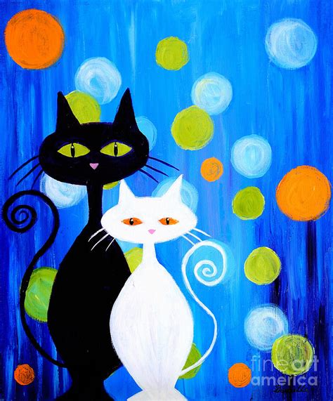 Fancy Cats Painting By Art By Danielle