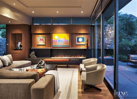 Contemporary Neutral Living Area With Clerestory Windows Luxe
