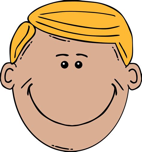 Clipart - Man Face Cartoon