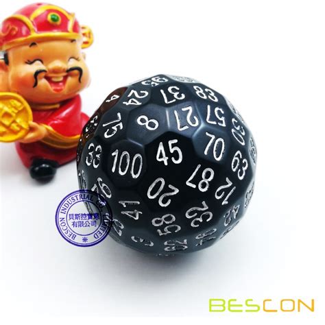 Bescon Polyhedral Dice 100 Sides Dice D100 Die 100 Sided Cube D100