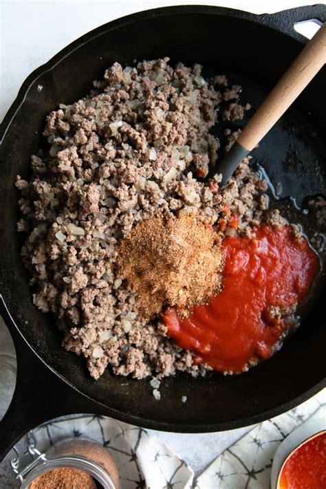Ground Beef Taco Meat The Forked Spoon
