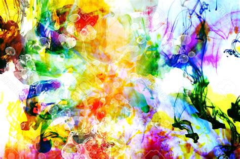 Colorful Abstract Art Background Made From Colorful