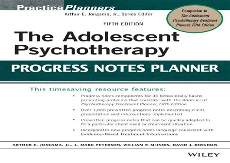 [pdf]⚡ The Adolescent Psychotherapy Progress Notes Planner Practiceplanners