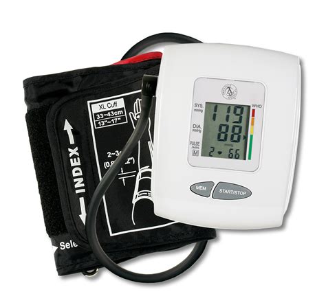 Healthmate Digital Blood Pressure Monitor With Large Adult Cuff