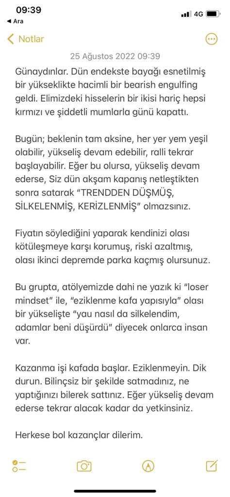 Borsanın İzinden İbrahim Babadağı on Twitter Günaydın Normalde