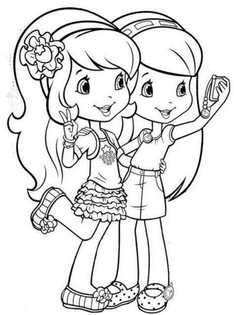 These colors occur naturally in nature and are on the light spectrum, so no color combine to make blue. 2Bff Coloring Page : Two Girls Coloring Pages at ...