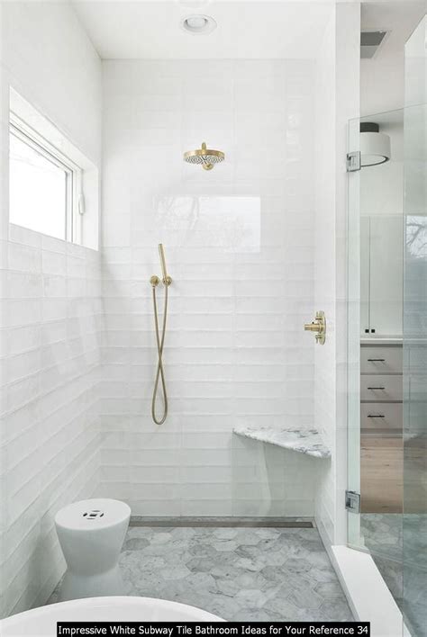 20 Impressive White Subway Tile Bathroom Ideas For Your Reference