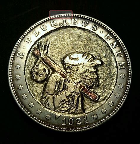 1921 Morgan Dollar Hobo Nickel First Copper Inlay
