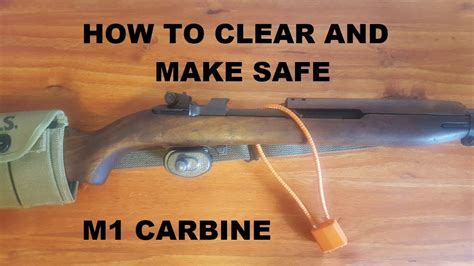 Gun Safety Unload And Lock An M1 Carbine Youtube
