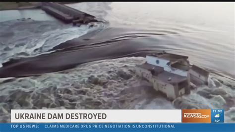 Dam Explosion Causing Flooding In Russian Controlled Territory Of Ukraine