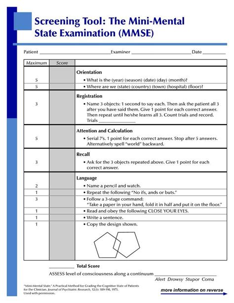 Although mmse has shown good reliability and validity, using this instrument in a language and culture other than english may create problems. Pin on psyched up!