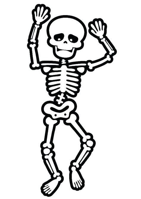 Free coloring sheets to print and download. Free Printable Halloween Skeleton Coloring Pages ...