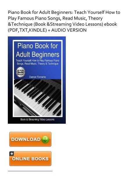 These beginner short story books downloadable. Beginner piano books for adults pdf iatt-ykp.org